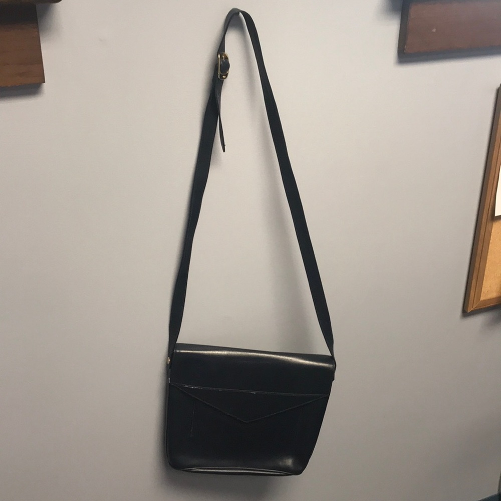blue leather Salvatore Ferragamo handbag